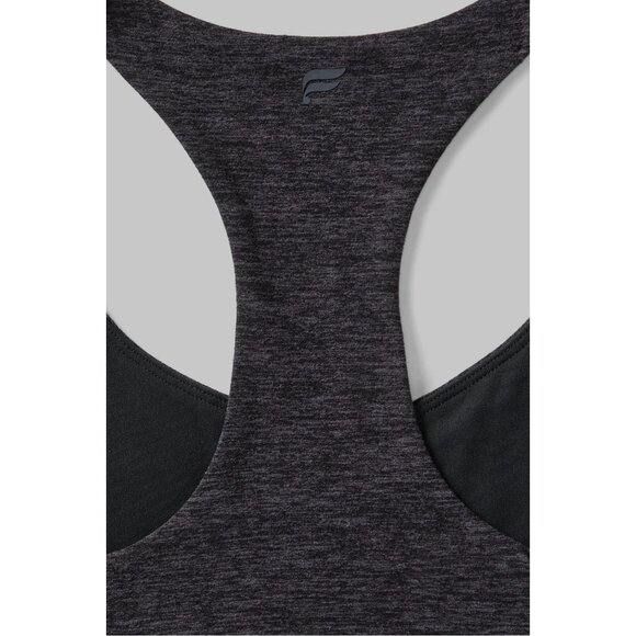 FABLETICS HeatherFlex Anywhere Built-In‎ Bra Tank In Black Heather Size Large - Picture 5 of 9